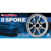 Aoshima 1/24 RS Watanabe 8Spoke 16" Wheel Set Plastic Model Kit