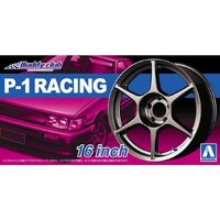 Aoshima 1/24 P-1 Racing 16" Wheel Set Plastic Model Kit