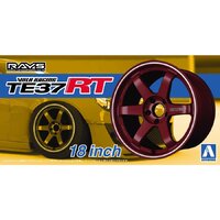 Aoshima 1/24 Volk Racing TE37Rt 18" Wheel Set Plastic Model Kit