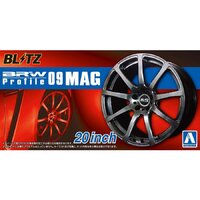 Aoshima 1/24 BRW Profile 09 Mag 20" Wheel Set Plastic Model Kit