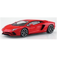 Aoshima 1/32 SNAP Lamborghini Aventador S (Pearl Red) Plastic Model Kit