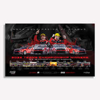 Authentic Collectables Coca-Cola Racing by Erebus:  2023 Teams Champion Limited Edition Print (W) 1000 x (H) 590 mm