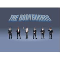 American Diorama 1/64 Figure Set: The Bodyguards (Set of 6 figures)