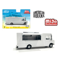 American Diorama 1/64 Food Truck - Plain White Diecast Model Car