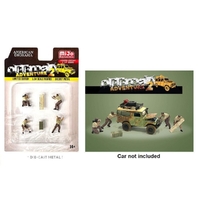 American Diorama 1/64 Off Road Adventure - 2 Diecast Figure set Accessory