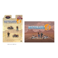 American Diorama 1/64 MotoMania - 4 Diecast Figure Set Accessory