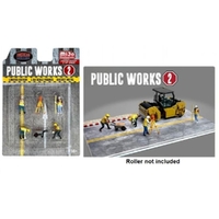 American Diorama 1/64 Public Work - 2 Diecast Figure Set Accessory