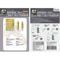 AFV Club AG35025 1/35 German 15cm Heavy Infantry Gun Ammo Set (Brass) Plastic Model Kit