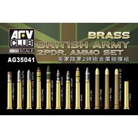 AFV Club AG35041 1/35 British Army 2-Pdr Brass Ammo Set Plastic Model Kit