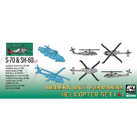 AFV Club 1/700 Modern Anti-submarine Helicopter Set1 (SH-60B & S-70C(M)) Plastic Model Kit