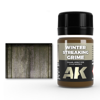 AK Interactive Weathering: Streaking Grime For Winter Vehicles 35ml Enamel Paint [AK014]