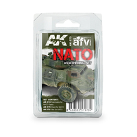 AK Interactive Weathering: Nato Weathering Enamel Paint Set [AK073]