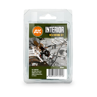 AK Interactive Weathering: Interior Weathering Enamel Paint Set