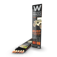 AK Interactive Weathering: Rust And Streaking Watercolour Pencil Set [AK10041]