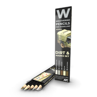 AK Interactive Weathering: Splashes, Dirt And Stains Watercolour Pencil Set [AK10044]