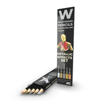 AK Interactive Weathering: Metallics Watercolour Pencil Set