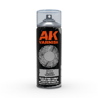 AK Interactive Gloss Varnish - Spray Paint 400ml (Includes 2 nozzles) [AK1012]