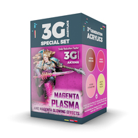 AK Interactive Wargame: Magenta Plasma And Glowing Effects Acrylic Paint Set 3rd Generation [AK1068]