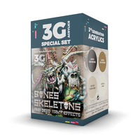 AK Interactive Wargame: Bones And Skeletons Acrylic Paint Set 3rd Generation [AK1069]