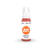 AK Interactive Scarlet Red Acrylic Paint 17ml 3rd Generation [AK11087]