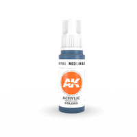 AK Interactive Medium Blue Acrylic Paint 17ml 3rd Generation [AK11184]