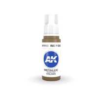 AK Interactive Rusty Gold Metallic Acrylic Paint 17ml 3rd Generation [AK11193]