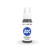 AK Interactive Gun Metal Metallic Acrylic Paint 17ml 3rd Generation [AK11212]