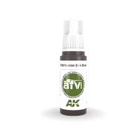 AK Interactive AFV Series: Russian Dark Brown 6K Acrylic Paint 17ml 3rd Generation [AK11369]