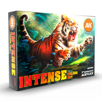 AK Interactive Intense Colors Acrylic Paint Set 3rd Generation [AK11612]