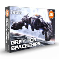 AK Interactive Grey For Spaceships Acrylic Paint Set 3rd Generation [AK11614]