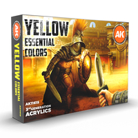 AK Interactive Yellow Essential Colors Acrylic Paint Set 3rd Generation [AK11615]