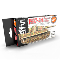 AK Interactive AFV Series: German War Colors 37-44 Acrylic Paint Set 3rd Generation [AK11656]