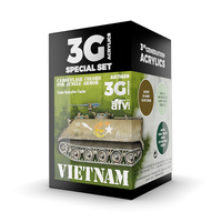 AK Interactive AFV Series: Vietnam Colors Acrylic Paint Set 3rd Generation [AK11659]