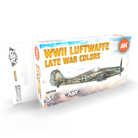 AK Interactive Air Series: WWII Luftwaffe Late War Colors Acrylic Paint Set 3rd Generation [AK11718]