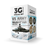 AK Interactive Air Series: US Army Helicopter Colors Acrylic Paint Set 3rd Generation [AK11750]