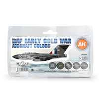 AK Interactive Air Series: Early Cold War RAF Aircraft Colors Acrylic Paint Set 3rd Generation [AK11756]