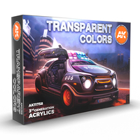 AK Interactive Transparent Colors Acrylic Paint Set 3rd Generation [AK11758]