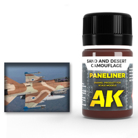 AK Interactive Weathering: Paneliner For Sand And Desert Camouflage 35ml Enamel Paint [AK2073]