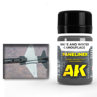 AK Interactive Weathering: Paneliner For White And Winter Camouflage 35ml Enamel Paint