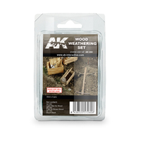 AK Interactive Weathering: Wood Weathering Enamel Paint Set [AK260]