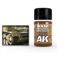 AK Interactive Weathering: Wash For Dark Yellow Vehicles 35ml Enamel Paint [AK300]