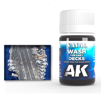 AK Interactive Weathering: Wash For Grey Decks 35ml Enamel Paint [AK302]