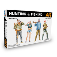 AK Interactive 1/35 Hunting & Fishing Scale Plastic Model Kit