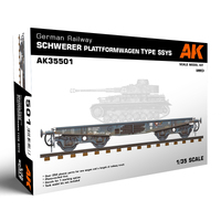 AK Interactive 1/35 German Railway Schwerer Plattformwagen Tyme SSYS Plastic Model Kit