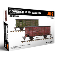 AK Interactive 1/35 German Railway Covered G10 Wagon Gedeckter Güterwagen G10 Plastic Model Kit