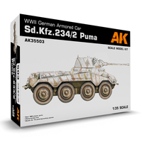 AK Interactive 1/35 Sd.Kfz.234/2 Puma Plastic Model Kit