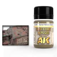 AK Interactive Weathering: Sand Yellow Deposit 35ml Enamel Paint [AK4061]