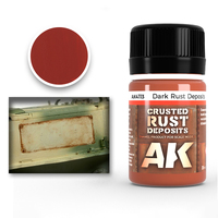 AK Interactive Weathering: Dark Rust Deposit 35ml Enamel Paint [AK4113]