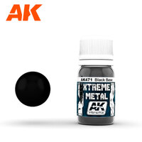 AK Interactive Xtreme Metal Black Base Enamel Paint 30ml [AK471]