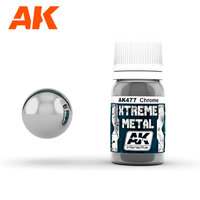 AK Interactive Xtreme Metal Chrome Enamel Paint 30ml [AK477]